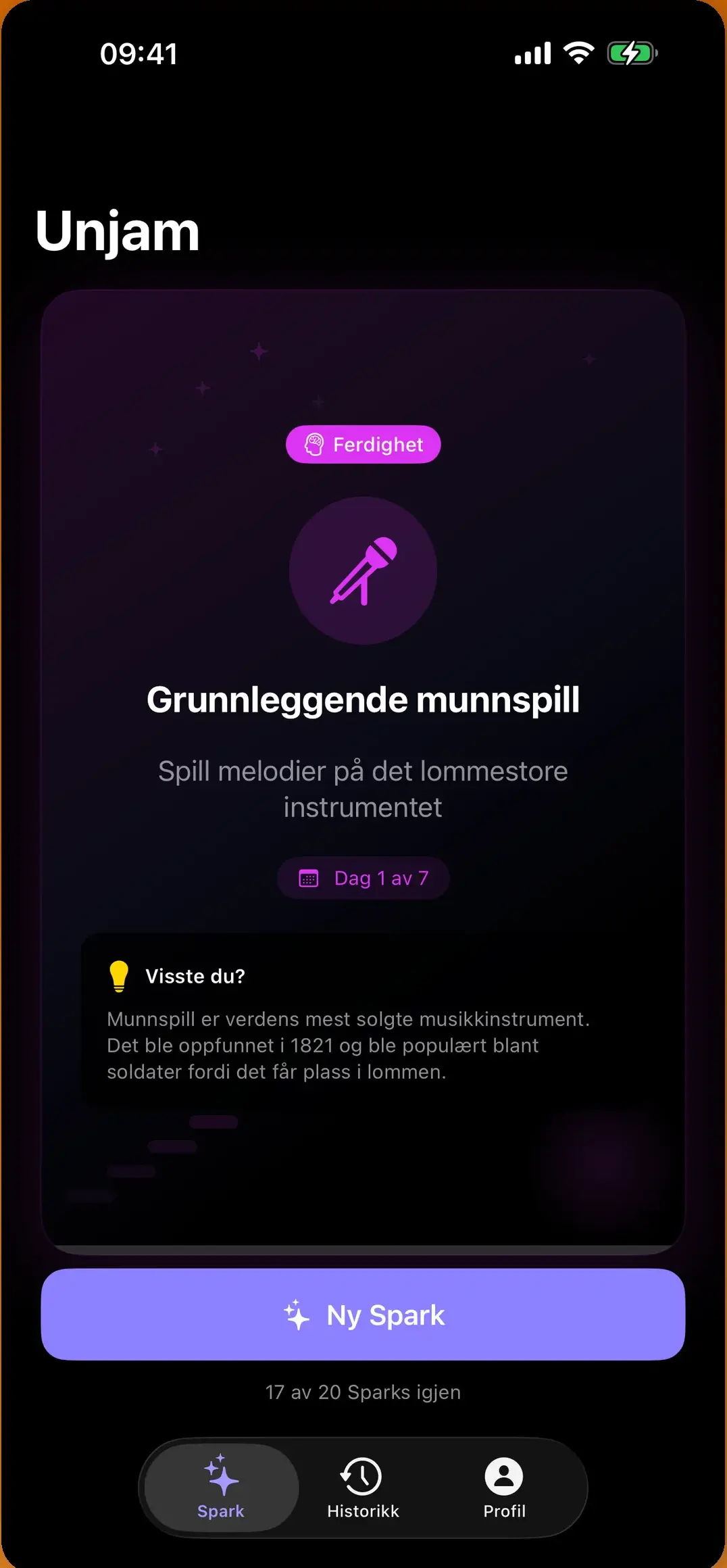Unjam skjermbilde 1